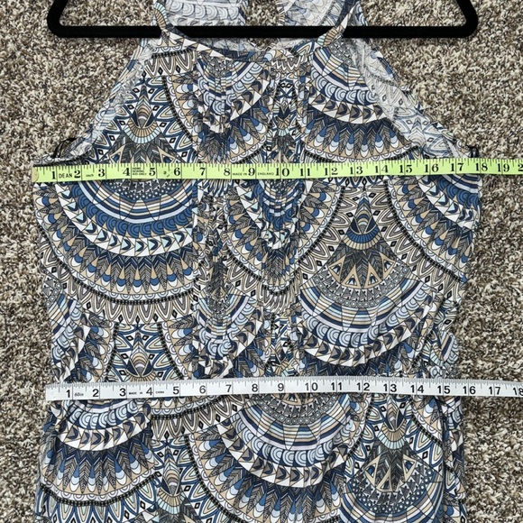 Aventura Celia halter sleeveless dress organic eco mosaic L - Picture 10 of 14